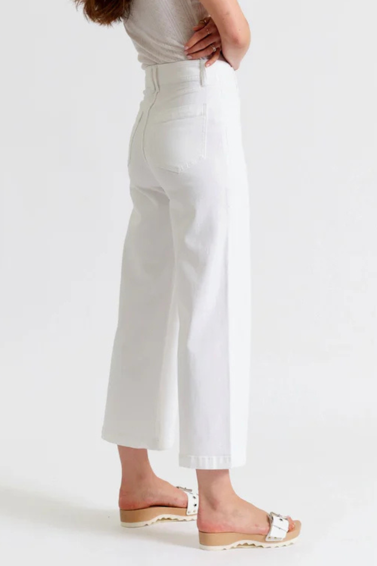 Valley Girl High Rise Wide Leg Ankle Jeans