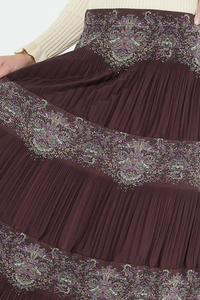 Pleated Midi Skirt