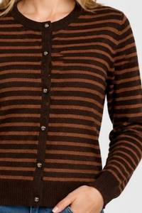 Everyday Striped Cardigan
