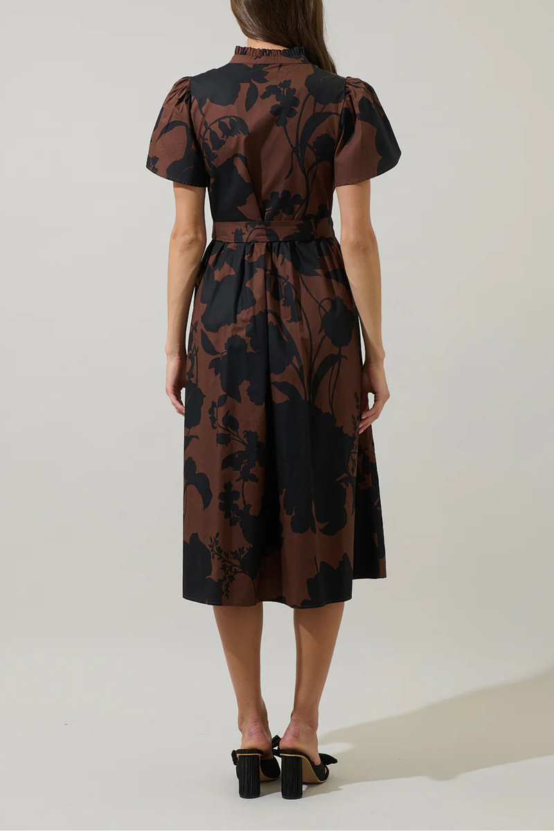 Somerton Floral Aurelia Babydoll Midi Dress