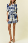 Border Shift Dress