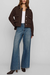 Z Supply Rey Cropped Denim Chore Jacket