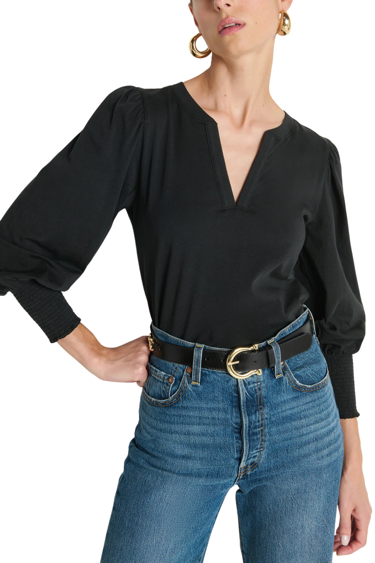 Nation Ltd Flora Peasant Tee