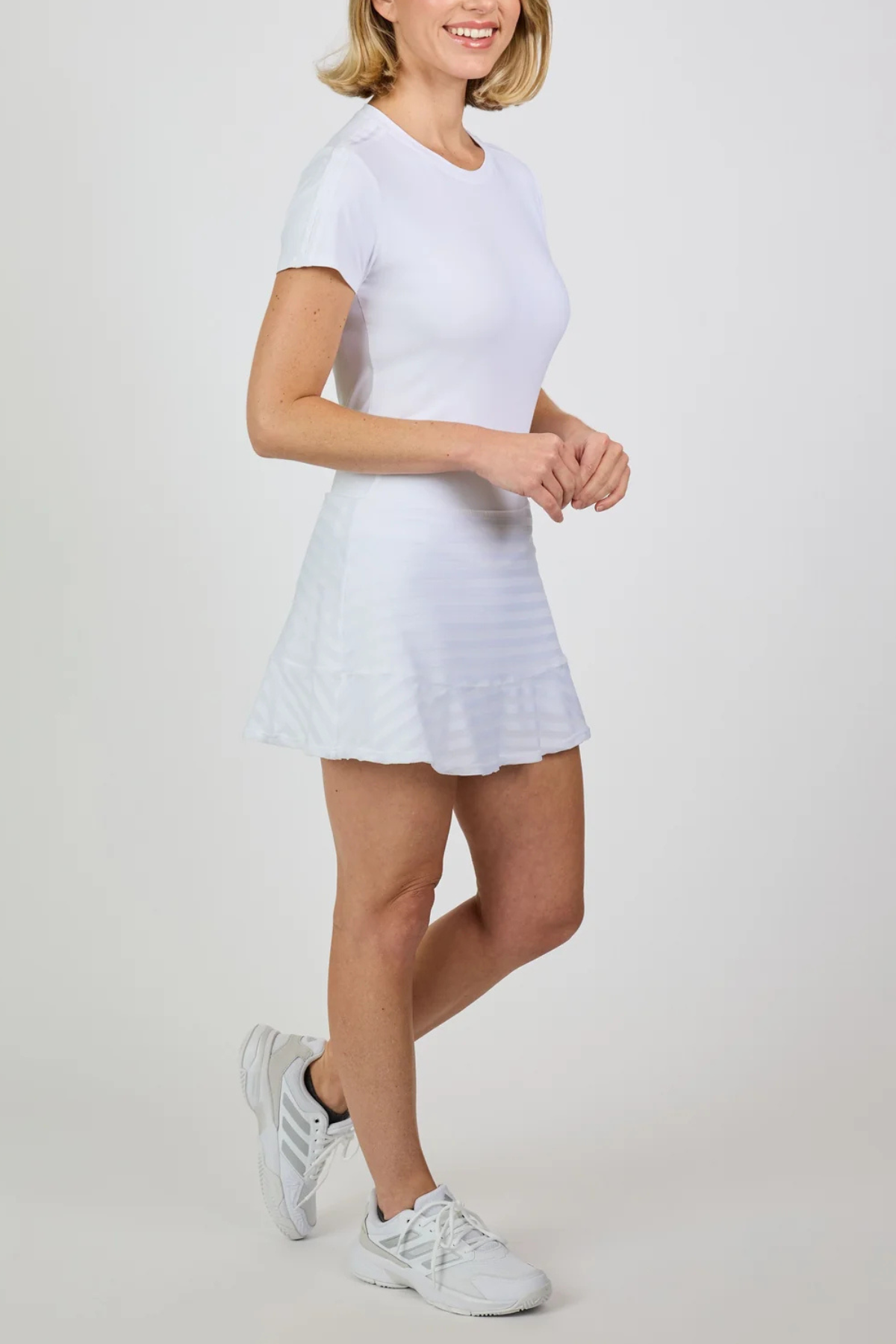 Sofibella White Stripes Skirt