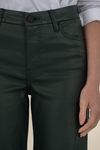 Kut Meg Coated High Rise Long Wide Leg
