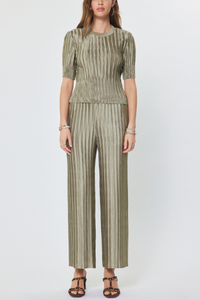 Crinkle Pleated Drawstring Pants