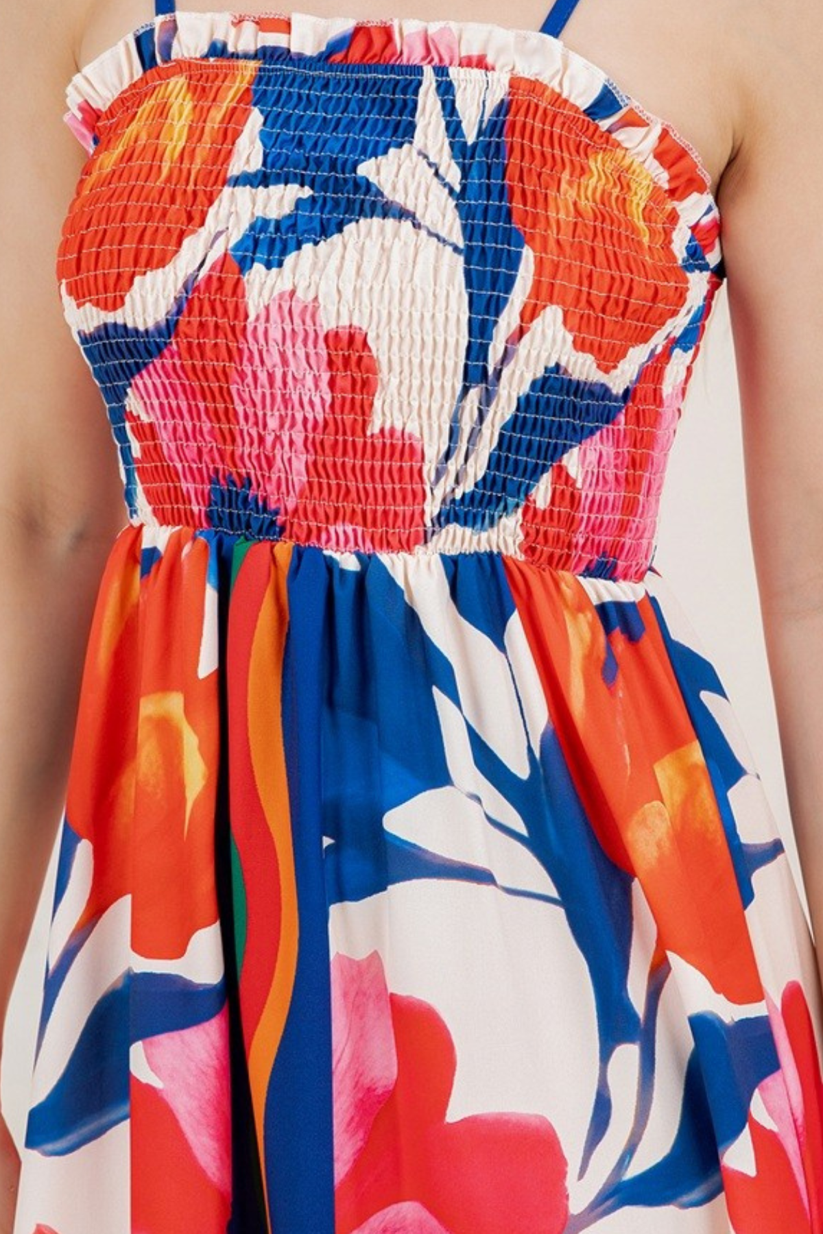 Floral Smocked Maxi Dress
