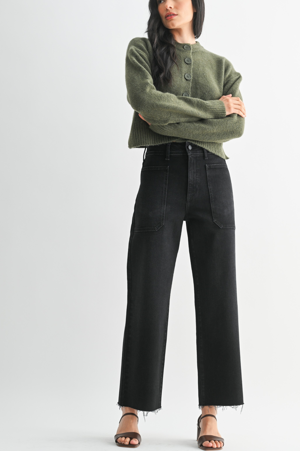 JBD Hight Rise Utility Wide Leg