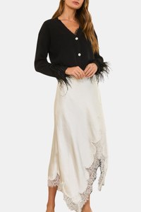 Feather Detail Cardigan