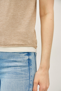 Layered Look Sweater Tank