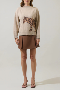 Jazara Leopard Knit Sweater
