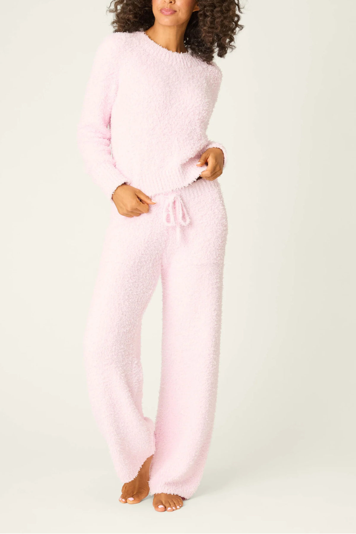 P.J. Salvage Bundle Up Boucle Open Leg Pants