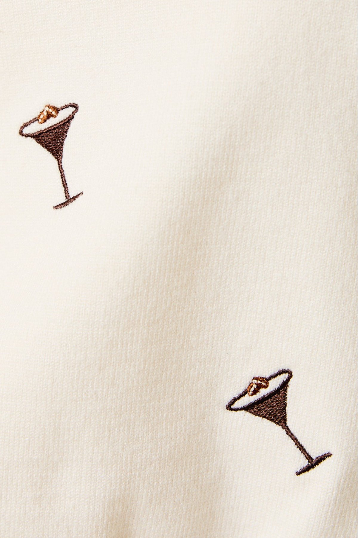 Espresso Martini Embroidered Knit Top