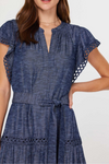 Embroidered Mini Dress
