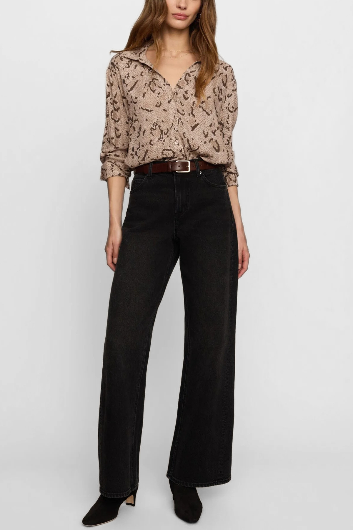 Z Supply Golden Haven Snake Button Up