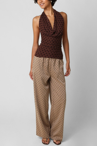 Karrie Polka Dot Halter Top