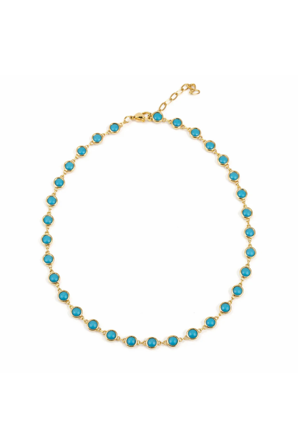 Turquoise Bezel Necklace