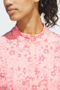 Adidas Ultimate365 Printed Quarter Zip Mock Top
