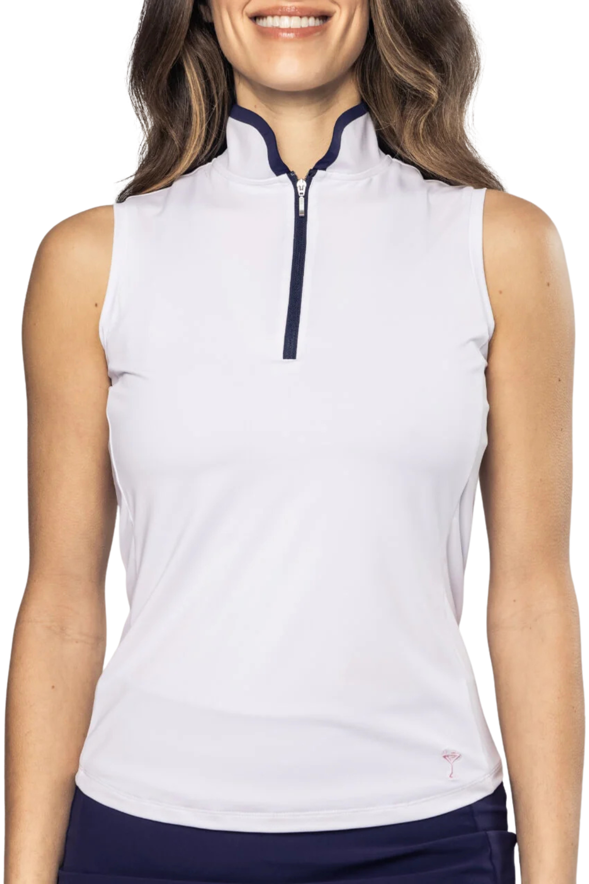 Golftini Sleeveless Cool Girl Mock Polo