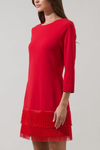 Venetia Fringe Long Sleeve Mini Dress
