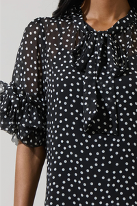 Sugar Lips Lida Tie Neck Top