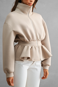 Scuba Peplum Jacket