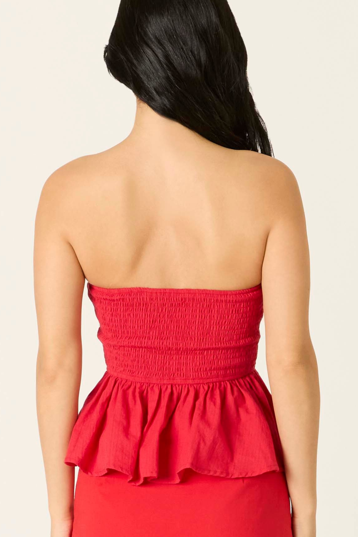 Peplum Tube Top