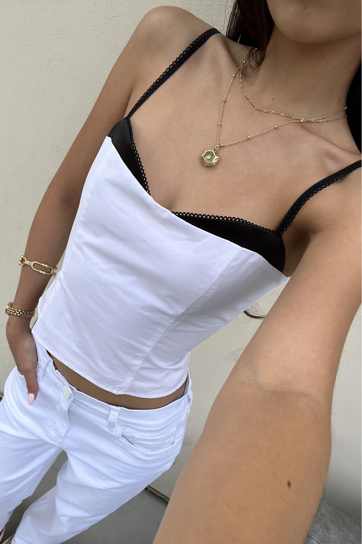 Contrast Tank Top