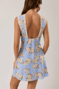 V-neck Bias Mini Dress