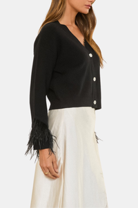Feather Detail Cardigan