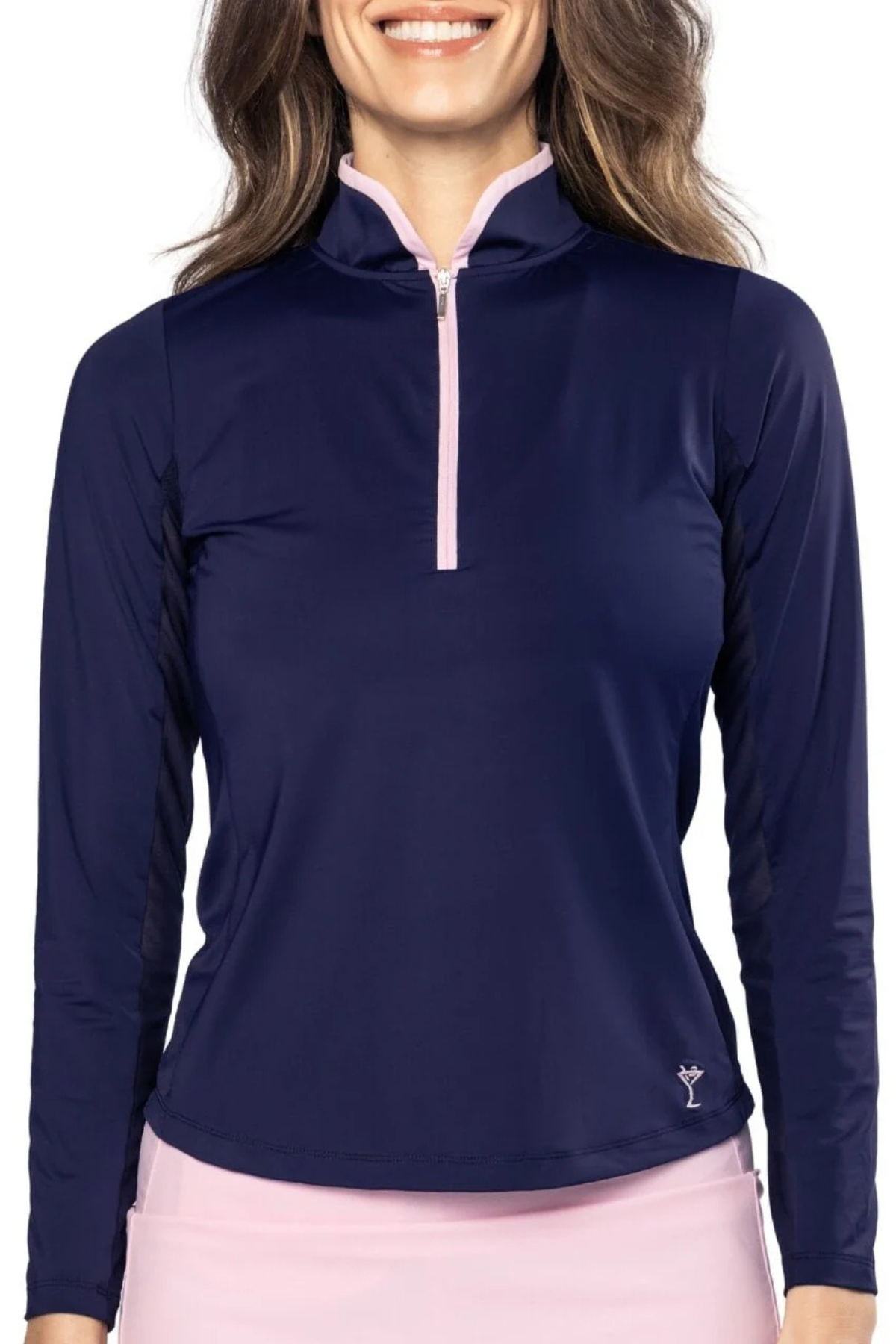 Golftini Long Sleeve Cool Girl Mock Polo