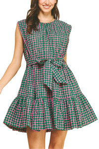 Polka Dot Tiered Mini Dress