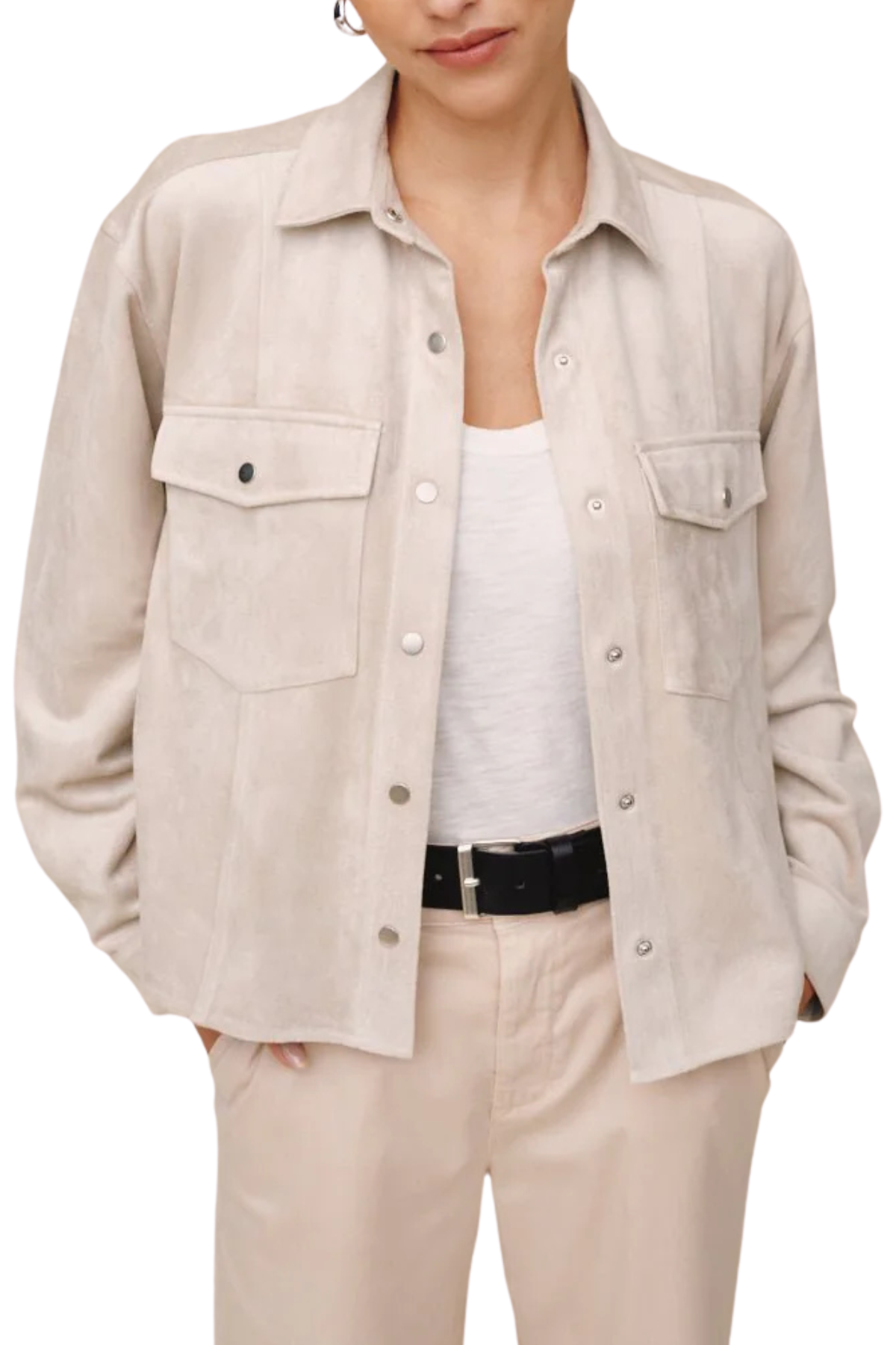 Bella Dahl Seamed Pocket Shacket