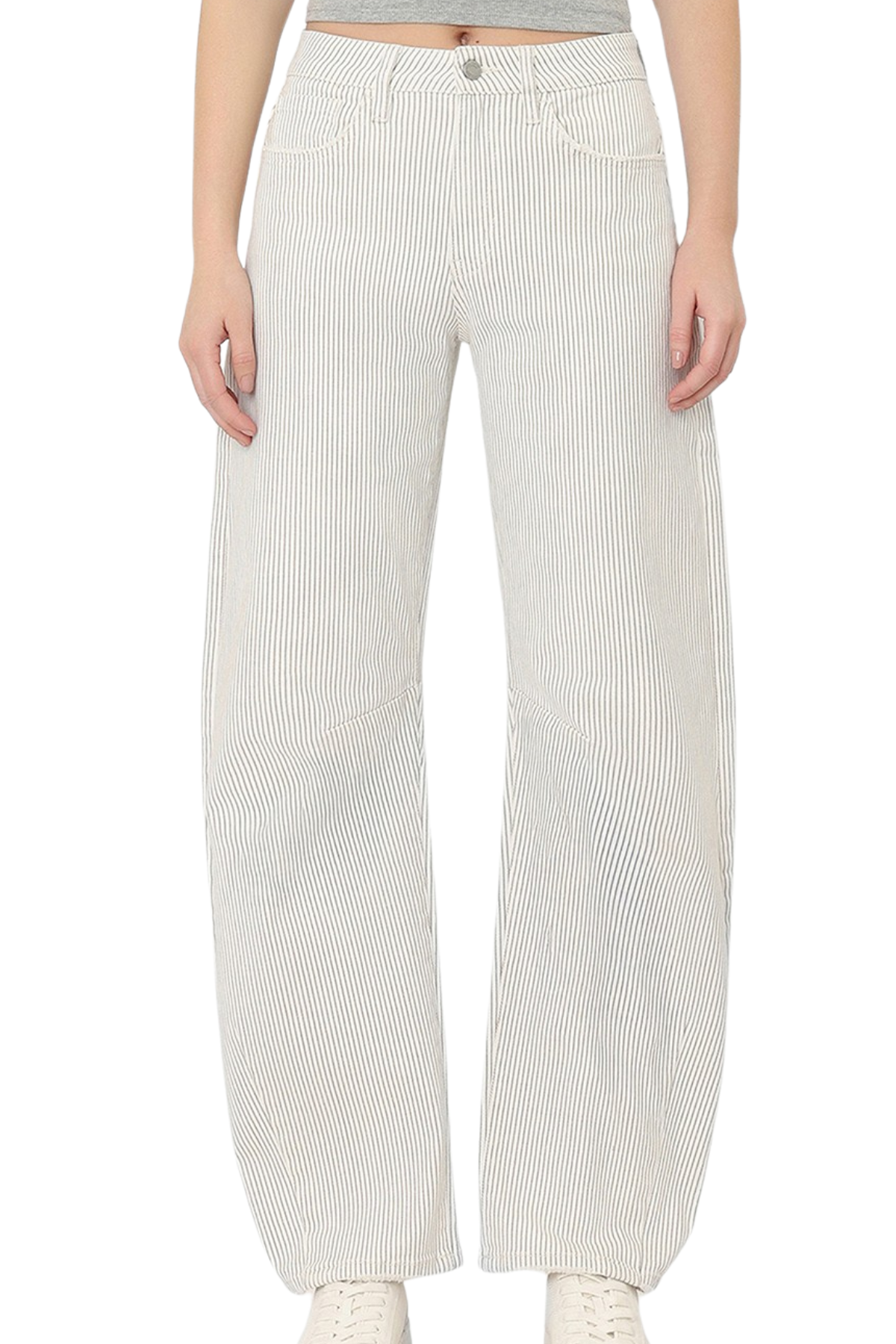 Vervet High Rise Crop Barrel Jeans