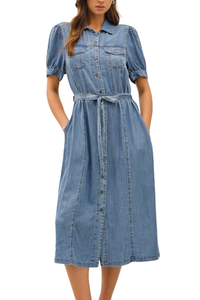 Lexi Puff Sleeved Shirt Dress