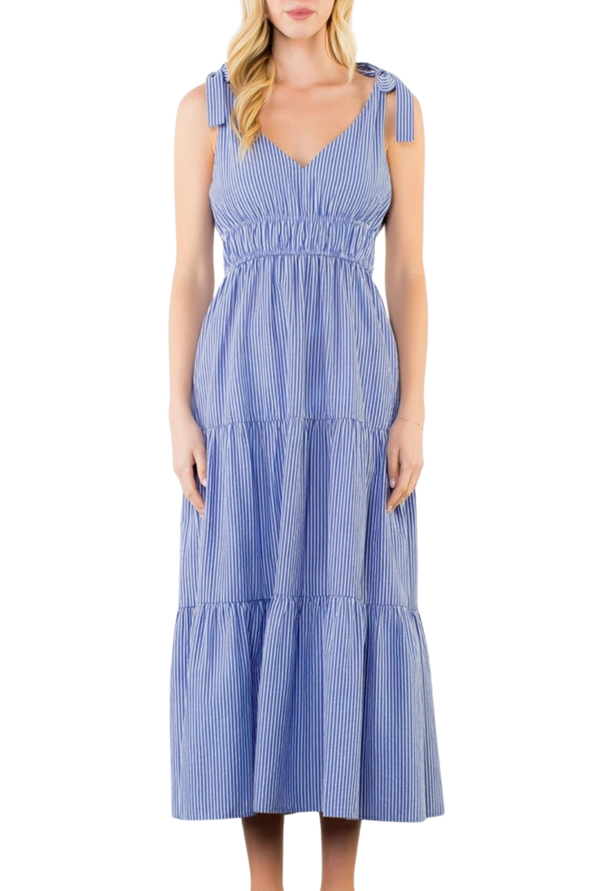 THML Tie Strap Maxi Dress