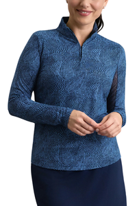 IBKUL Stephanie Long Sleeve Mock Neck Top