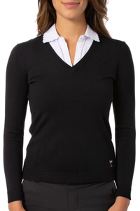 Golftini Stretch V-Neck Sweater