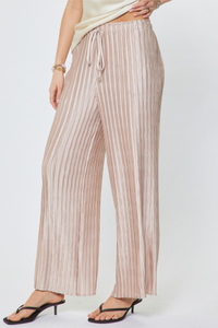 Crinkle Pleated Drawstring Pants