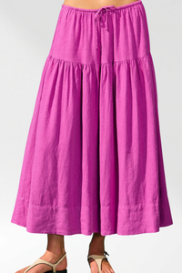 Gathered Drawcord Skirt
