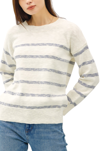 Lexi Drop Shoulder Striped Sweater