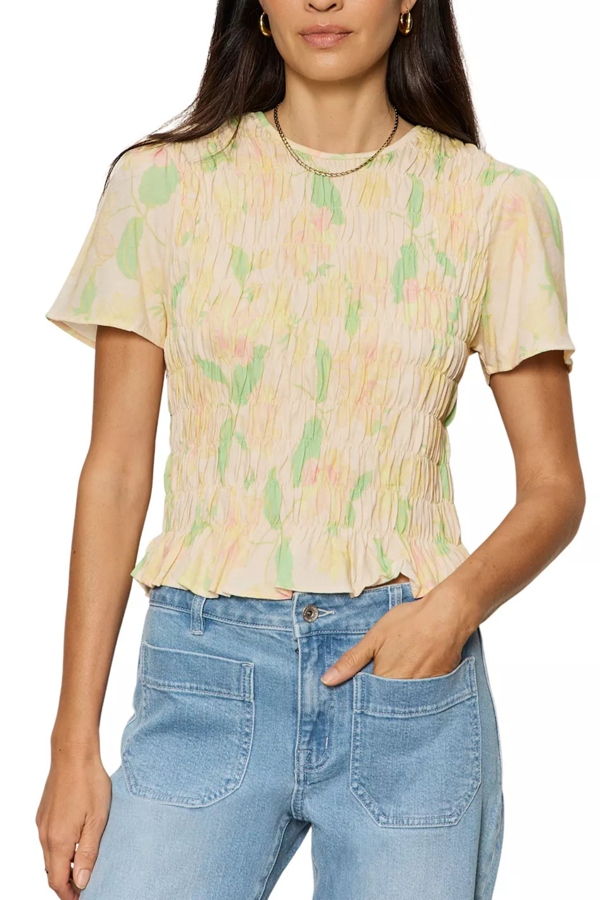 Sanctuary Better Together Smocked Top