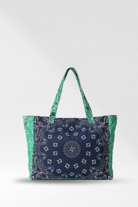 Bandana Print Canvas Tote