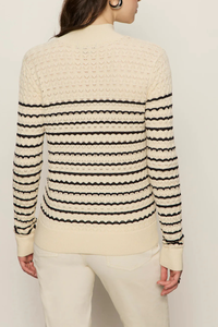 Sanctuary Forever Striped Mock Neck