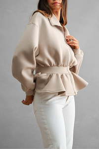 Scuba Peplum Jacket