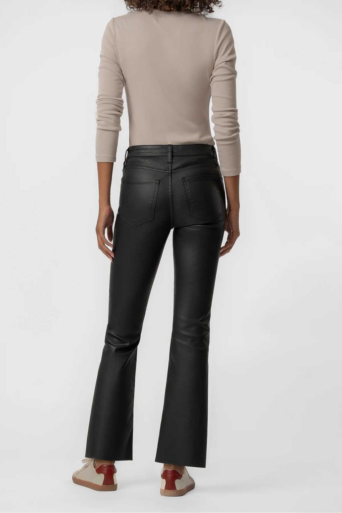 Kut Kelsey Coated High Rise Ankle Flare