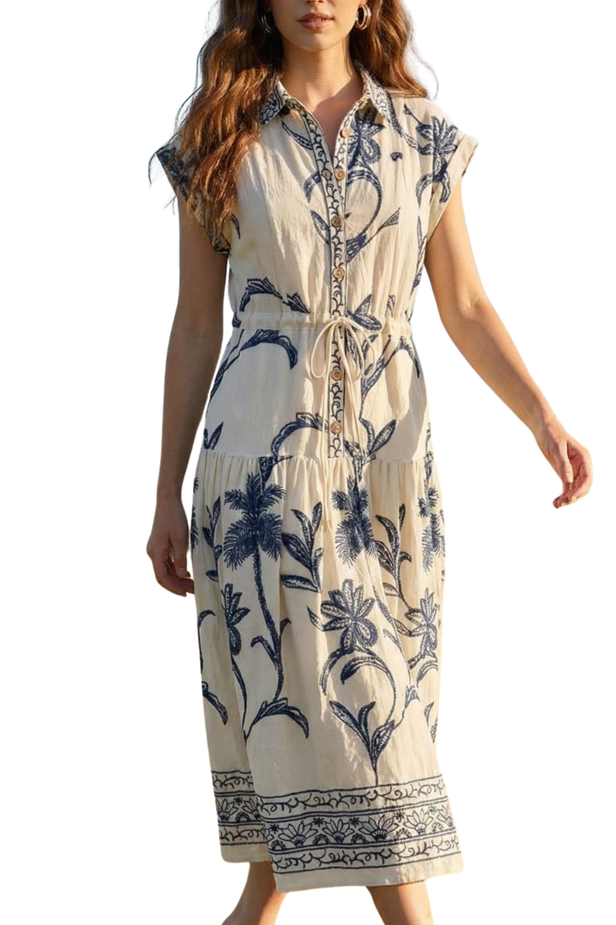 Button Down Midi Dress