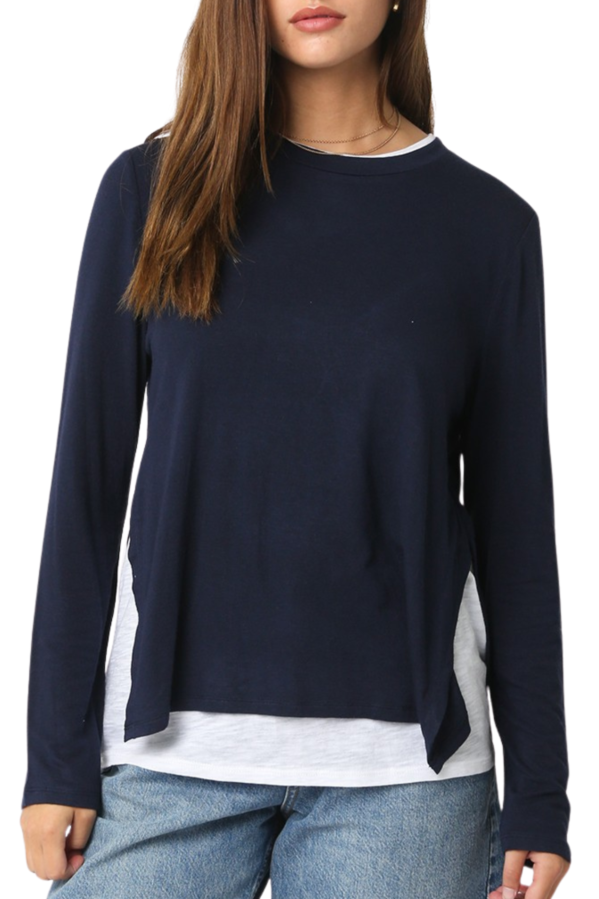 Lined Long Sleeve Top