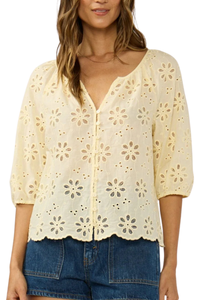 Nina Eyelet Top