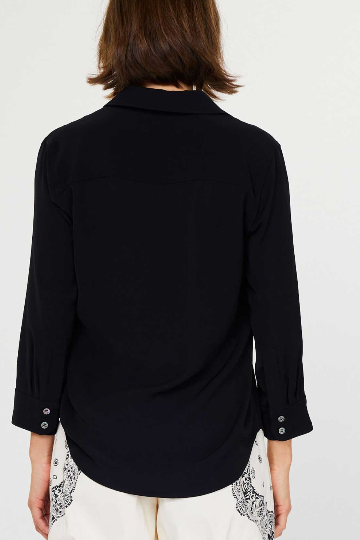 3/4 Sleeve Button Down Shirt